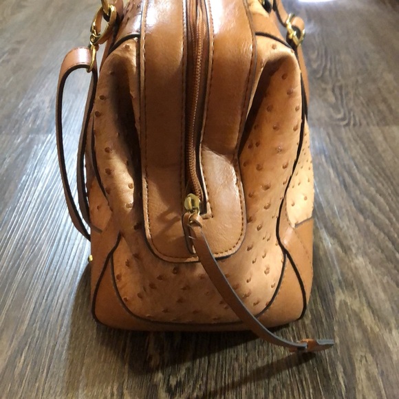 Authentic London Fog Ostrich Lark Satchel - Picture 5 of 16